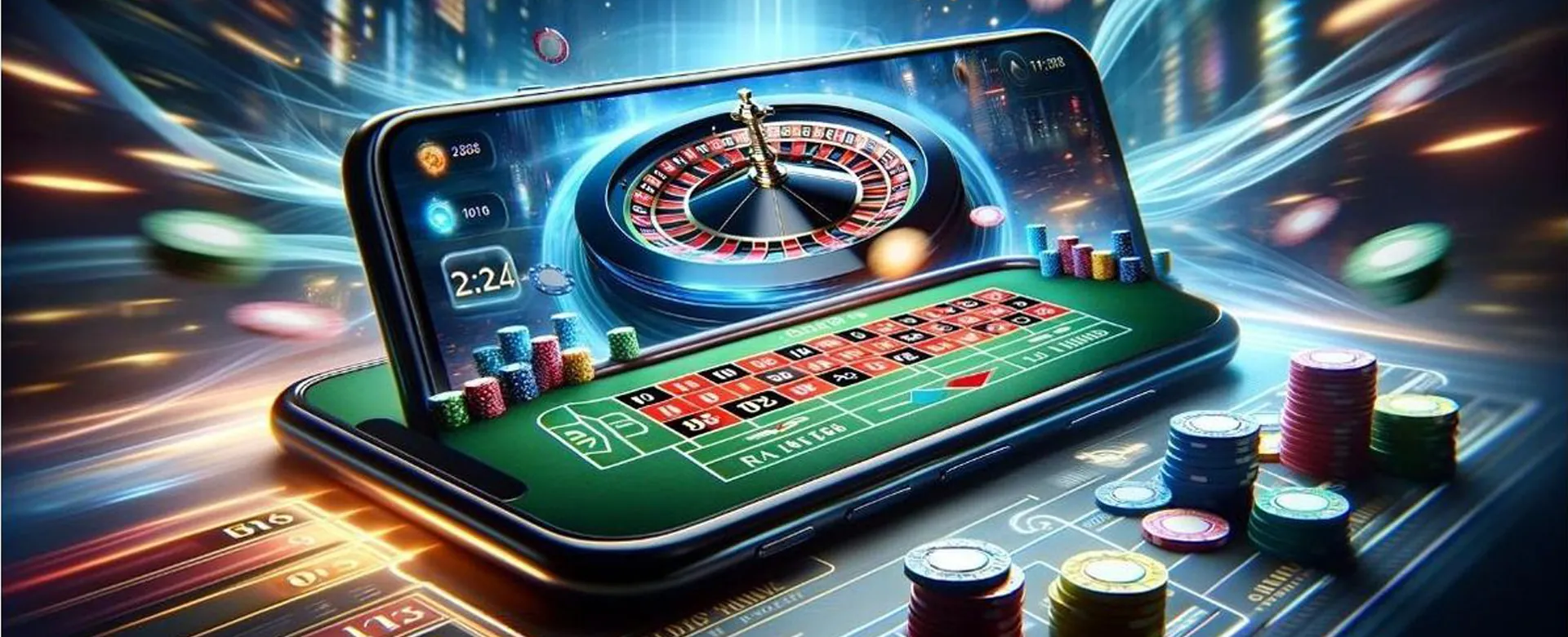 JILI168 Poker online gaming table with cards and chips